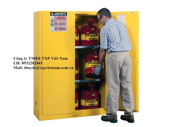 Tủ đựng hóa chất dễ cháy 30Gal/ 114 lít đáp ứng Fm, OSHA